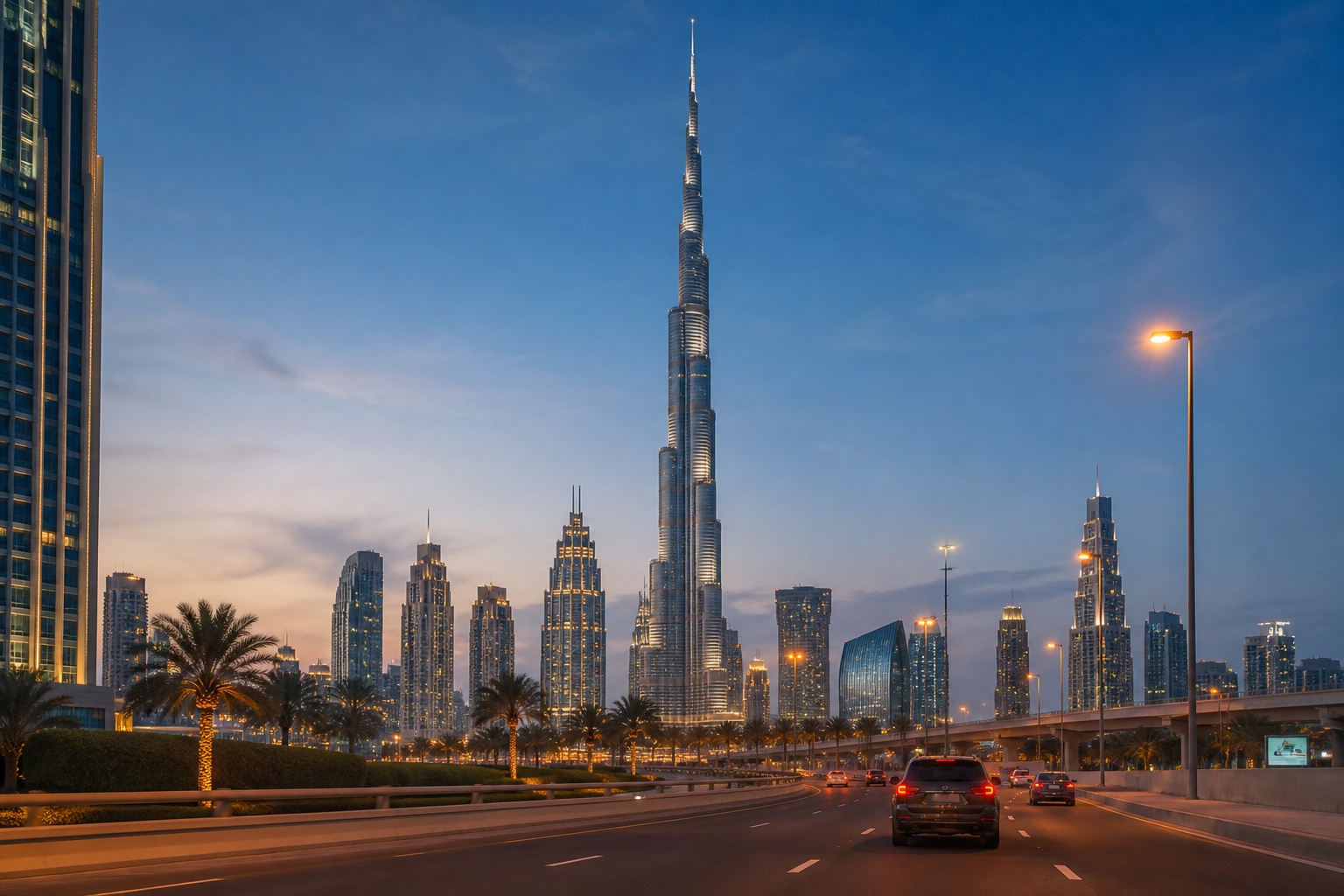 Cheap car rental in Dubai with transparent total costs