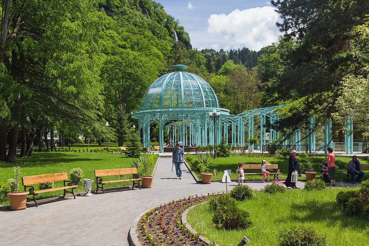 Borjomi Central Park on the Borjomi to Vardzia driving route