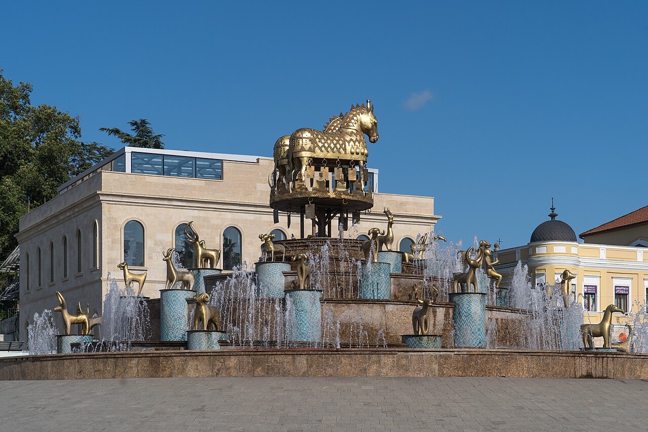 Colchis Fountain, Kutaisi on the Kutaisi canyons and heritage driving route