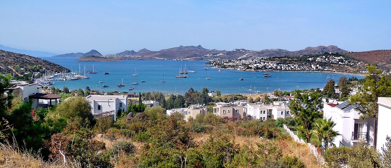 Bitez Bay on the Bodrum Peninsula loop driving route