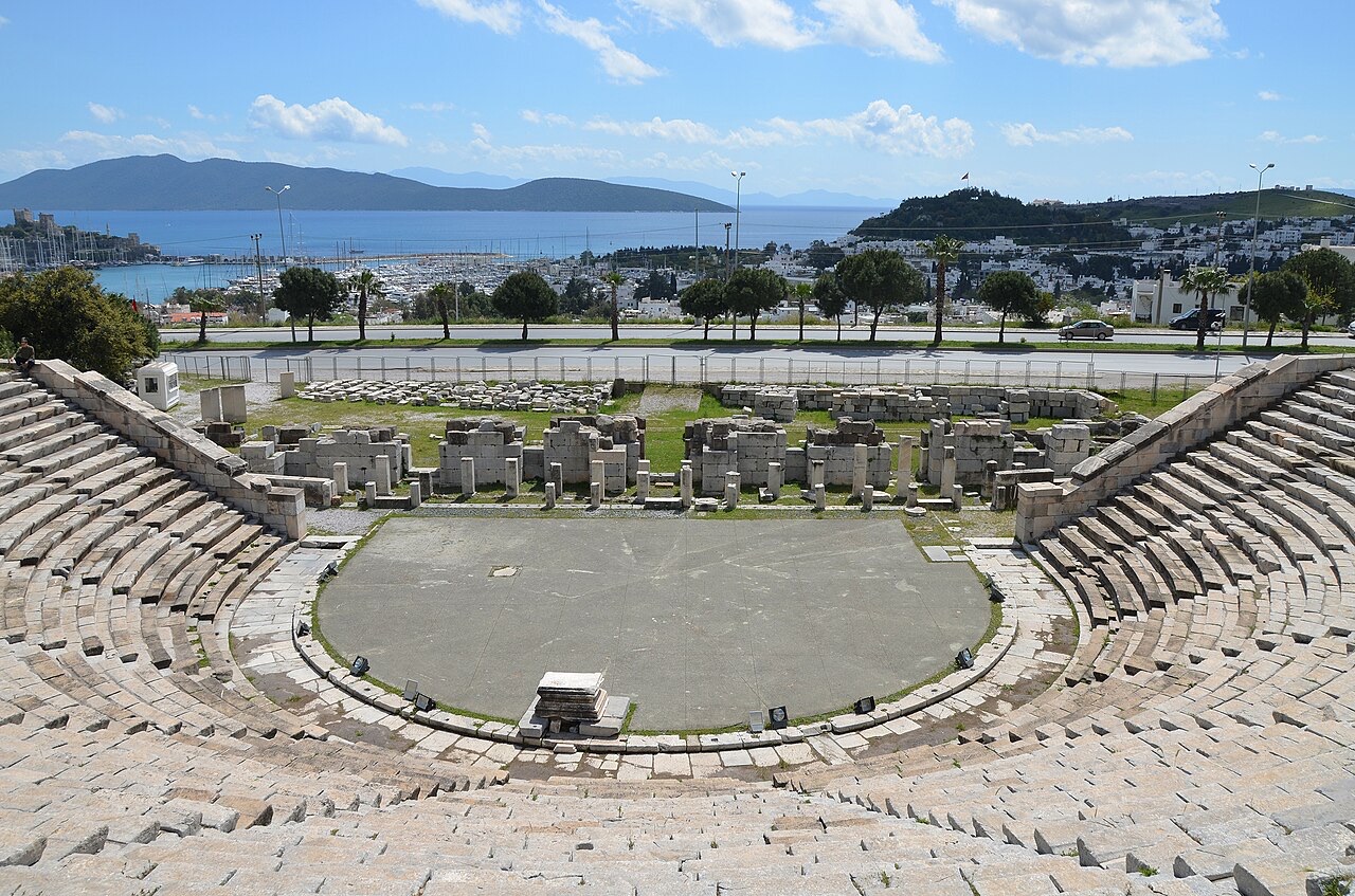 Bodrum Ancient Theatre on the Bodrum Peninsula loop driving route