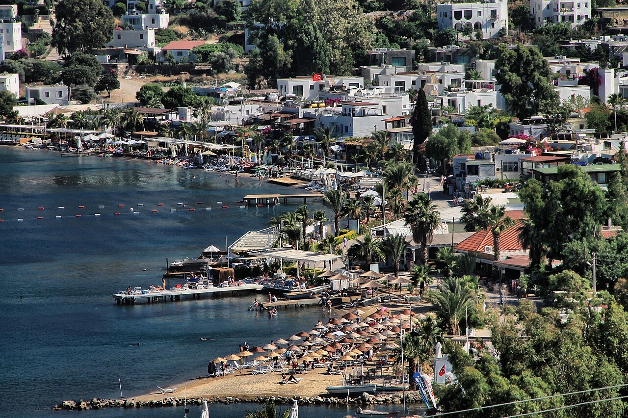 Gumusluk on the Bodrum Peninsula loop driving route