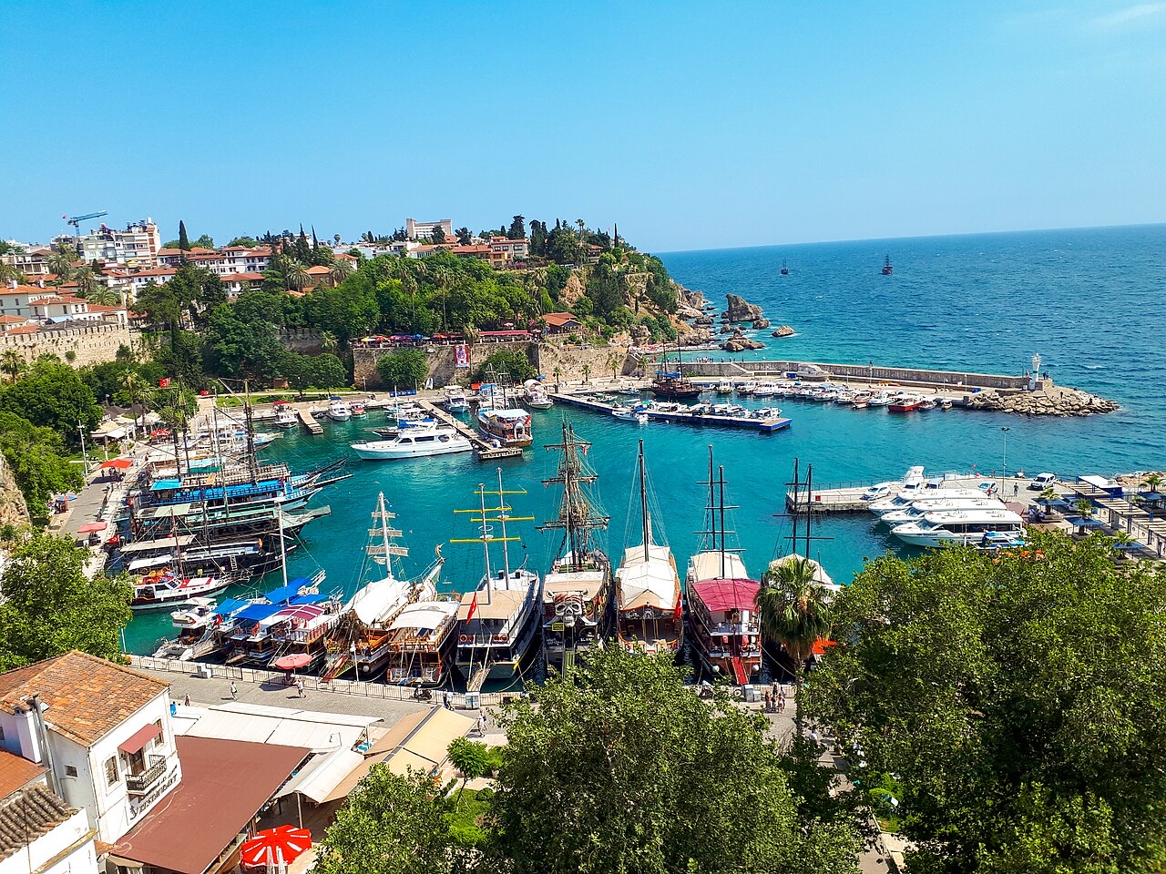 Kaleici, Antalya on the Antalya Lycian coast driving route