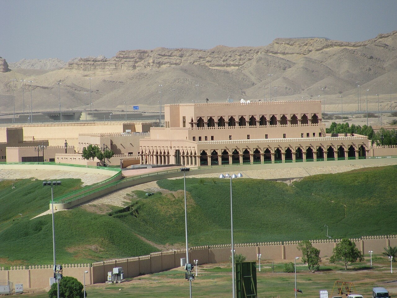 Green Mubazzarah on the Al Ain oasis and Jebel Hafeet driving route