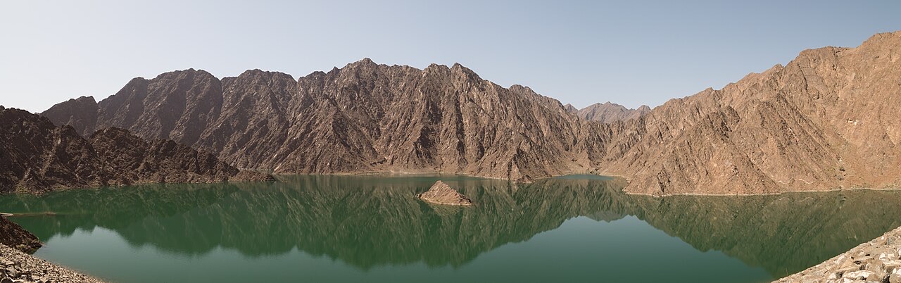 Hatta Dam on the Dubai to Hatta driving route