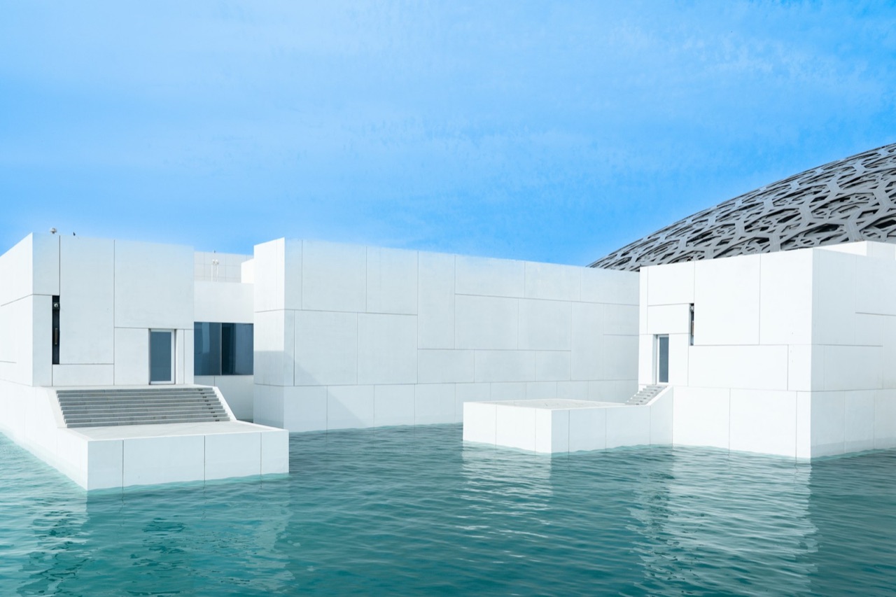 Louvre Abu Dhabi on the Abu Dhabi culture and coast driving route